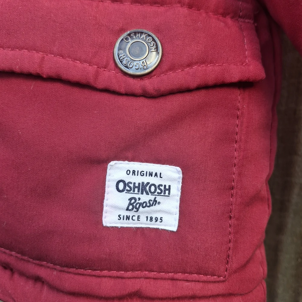 OshKosh B'gosh Red Coat with Button Accent